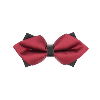 Papion diamant, Onore, microfibra si piele ecologica, grena, 11.5 x 6 cm Papion diamant, Onore, microfibra si piele ecologica, grena, 11.5 x 6 cm