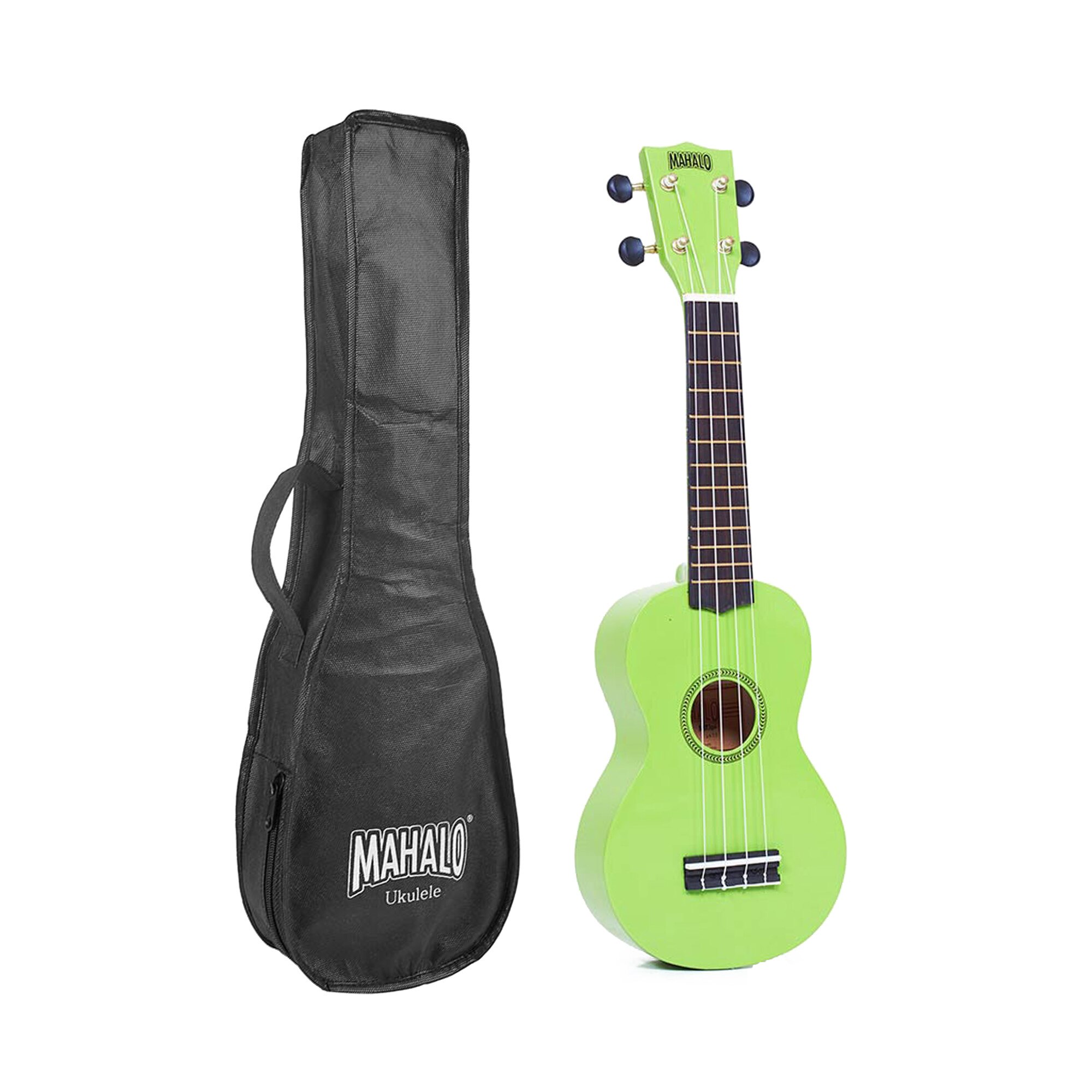 Set ukulele sopran Mahalo Rainbow MR1GN verde