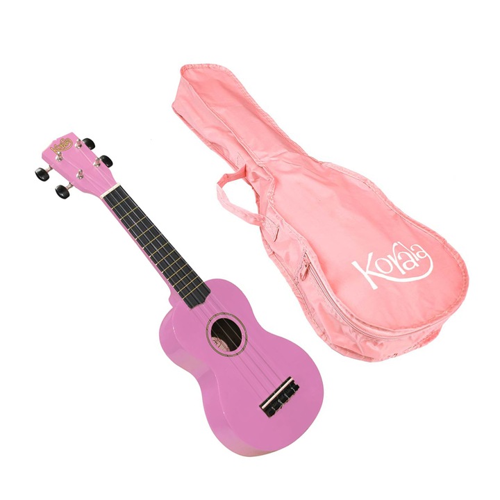 Set ukulele sopran Korala UKS30PK roz