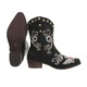 Cizme cowboy Bohemians brodate, negru, 37