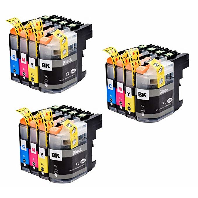 Set 12 Cartuse Compatibile LC22UBK/C/M/Y Pentru Brother MFC-J985DW / DCP-J785DW