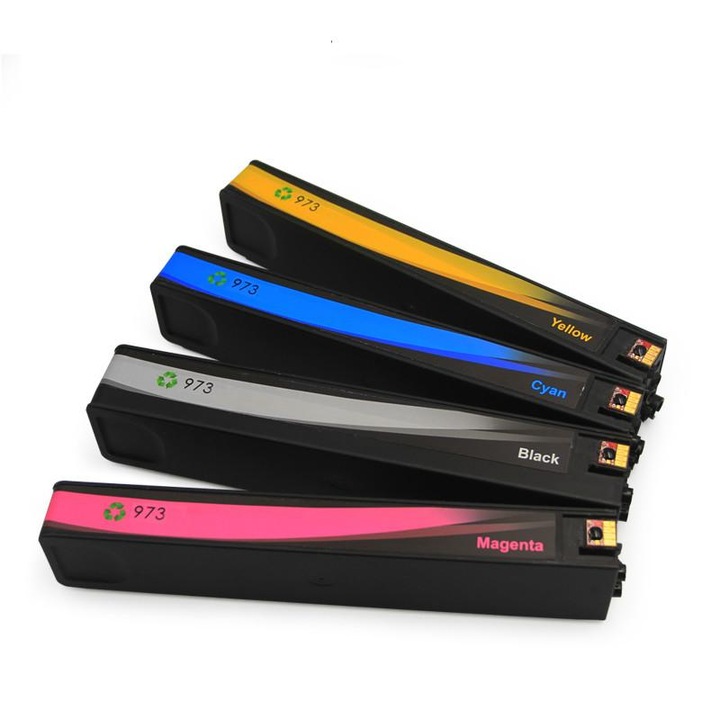Set 4 Cartuse Compatibile 973XL BK/C/M/Y Pentru HP PageWide Pro 452dw / PageWide Pro 477dw / PageWide Managed MFP P57750dw / PageWide Managed P55250dw / PageWide Pro 477dwt / PageWide Pro 452dwt