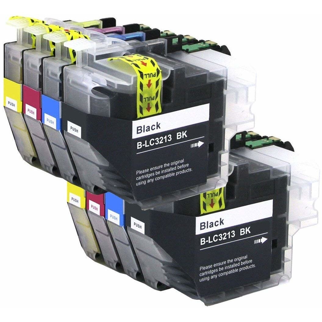 Set 8 Cartuse Compatibile LC3213BK/C/M/Y Pentru Brother DCP-J772DW / DCP-J774DW / MFC-J890DW / MFC-J895DW MFC-J491DW / MFC-J497DW / DCP-J572DW