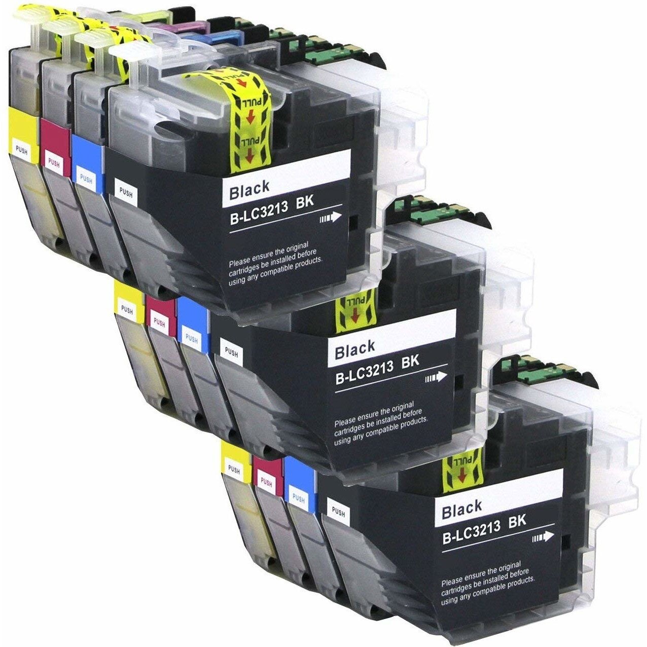 Set 12 Cartuse Compatibile LC3213BK/C/M/Y Pentru Brother DCP-J772DW / DCP-J774DW / MFC-J890DW / MFC-J895DW MFC-J491DW / MFC-J497DW / DCP-J572DW