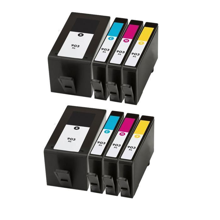 Set 8 Cartuse 903XL 2 BK/2C/2M/2Y Compatibile cu HP 6860 Aio/ 6960 Aio/ 6970 Aio/6950 Aio / 6971 Aio / 6978 Aio / 6974 Aio / 6979 Aio / 6976 Aio / 6962 Aio / 6961 Aio / 6963 Aio / 6964 Aio / 6965 Aio / 6966 Aio / 6968 Aio