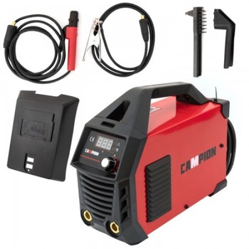 Aparat de sudura tip invertor Campion 300 A rosu, masca de sudura, cabluri si clesti, ciocanel, perie Aparat de sudura tip invertor Campion 300 A rosu, masca de sudura, cabluri si clesti, ciocanel, perie