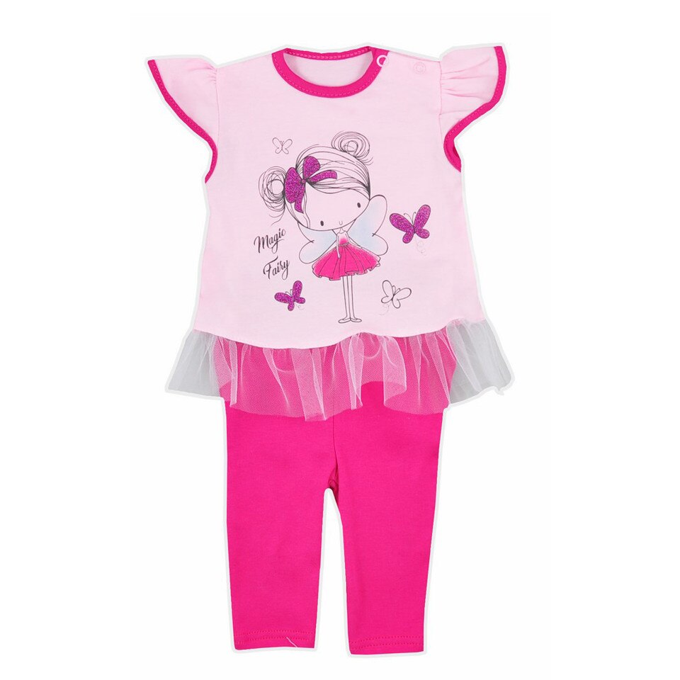 Compleu 2 piese fetite Wrozka Koala 05-719-2, Roz