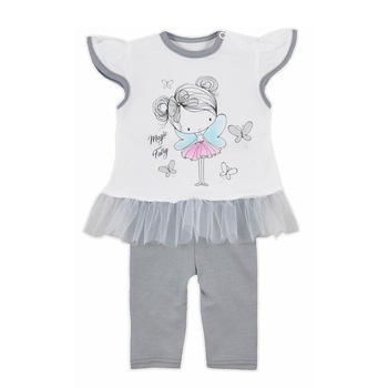 Compleu 2 piese fetite Wrozka Koala 05-717, Gri, 62 Compleu 2 piese fetite Wrozka Koala 05-717, Gri, 62