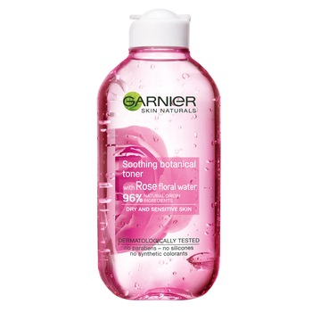 Lotiune tonica cu trandafir Garnier Naturals, 200 ml Lotiune tonica cu trandafir Garnier Naturals, 200 ml
