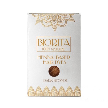 Vopsea de par Henna Biorita Dark Blonde 100g Vopsea de par Henna Biorita Dark Blonde 100g
