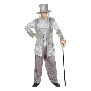 Costum de Halloween, Fantoma barbat, gri, marimi S/M Costum de Halloween, Fantoma barbat, gri, marimi S/M