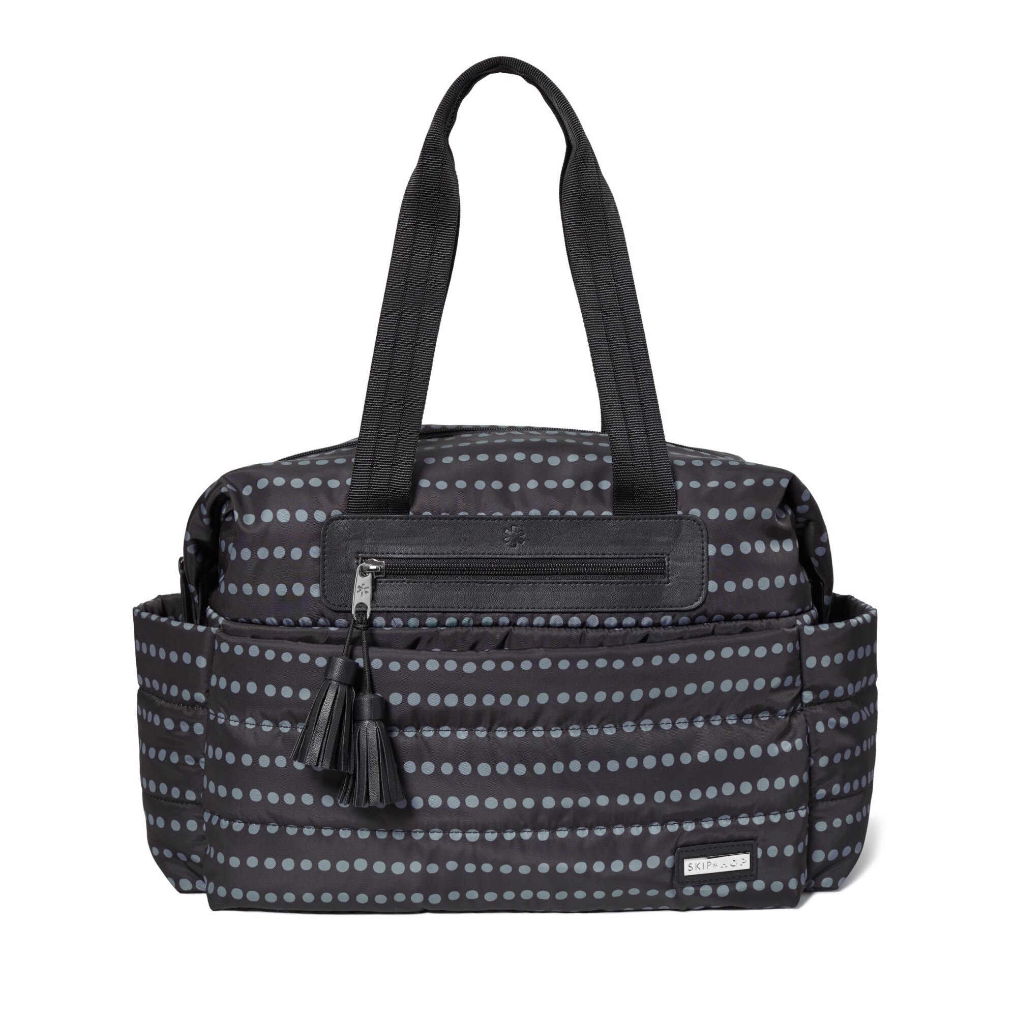 Geanta pentru mamici SKIP HOP Riverside Ultra Light Satchel Negru cu buline