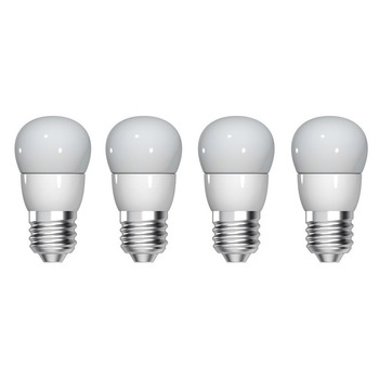 Pachet 4 buc LED General Electric sferic, 3.5W (25W), E27, 250 lm, A+, 15.000 ore, lumina calda, ne-dimabil Pachet 4 buc LED General Electric sferic, 3.5W (25W), E27, 250 lm, A+, 15.000 ore, lumina calda, ne-dimabil