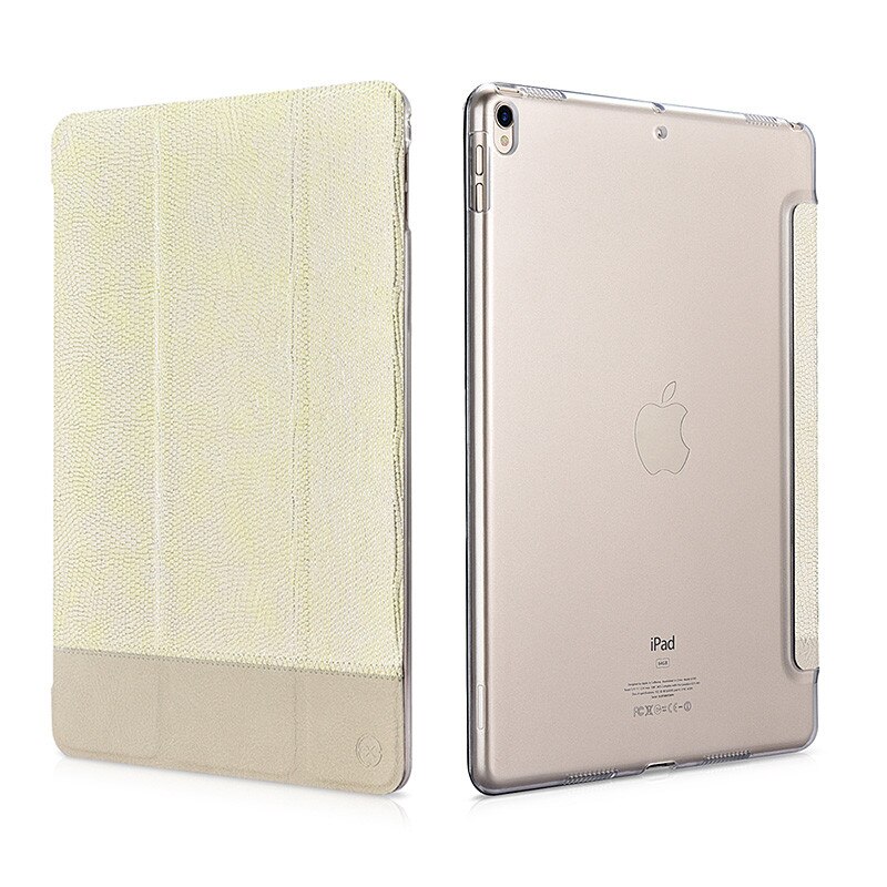 Husa slim cu spate transparent, smart cover, functie stand, iPad Pro 10.5 / iPad Air 3 (2019) - Xoomz Shining, culoare Gold