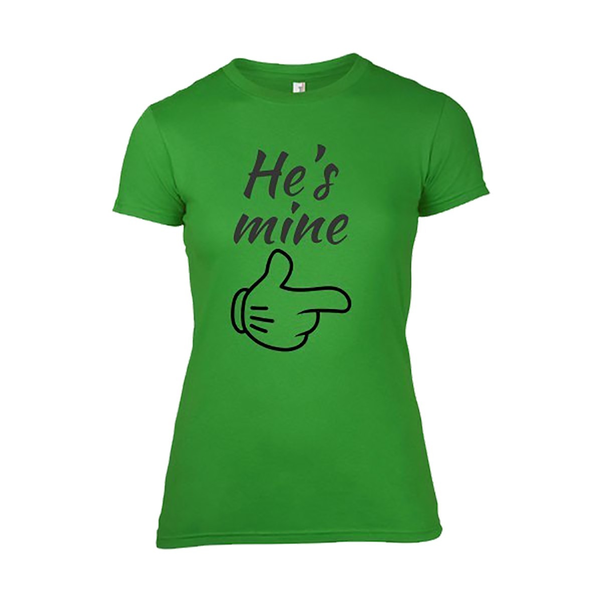 Tricou Personalizat pentru Femei Irish Green, Marimea M - He's Mine