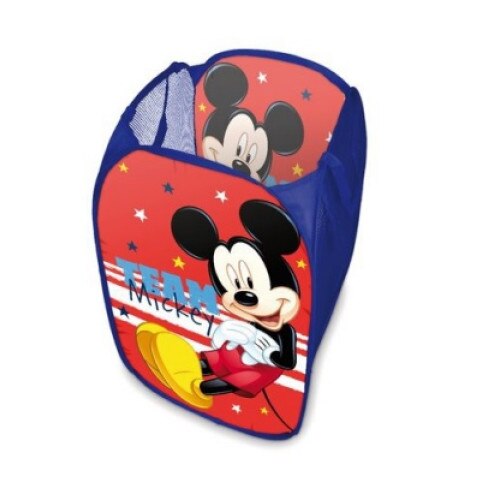 Cos textil Mickey Mouse depozitare jucarii Rosu/Albastru