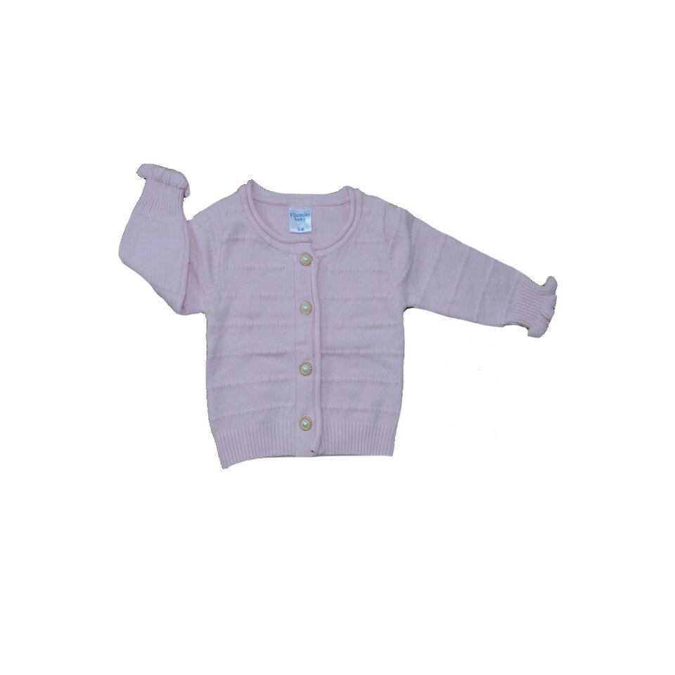 Cardigan maneca lunga pentru fetite Vitamins, Roz