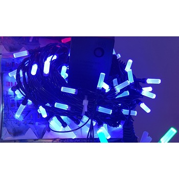 Instalatie de Craciun, 8 m, liniara cu fibra optica, Albastra, 80 leduri, SDX, 5816B Instalatie de Craciun, 8 m, liniara cu fibra optica, Albastra, 80 leduri, SDX, 5816B