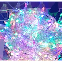 instalatie de craciun 9 m liniara multicolora 100 leduri sdx 6022m fir transparent  ghirlanda luminoasa  instalatie brad colorata imagen 35_0_
0