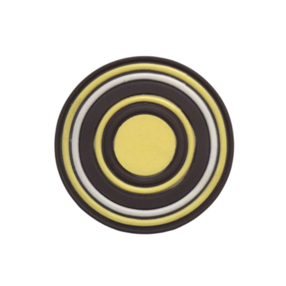 Buton mobilier darts maro-galben, Siro