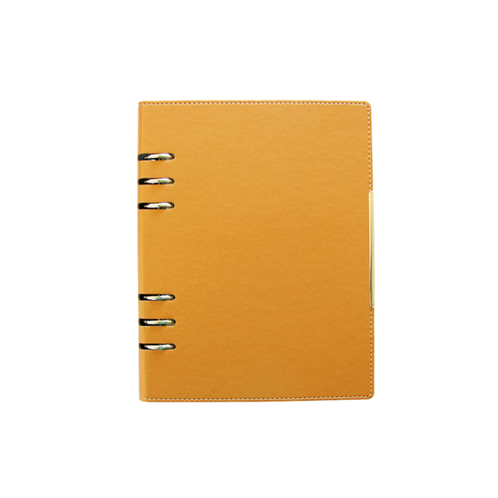 Тефтер без дата А5, Механизъм с 6 халки, Alicante, Оранжев, 10130716