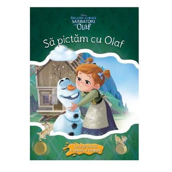 Disney. Regatul De Gheata (Frozen). Sarbatori Cu Olaf. Sa Pictam Cu Olaf. Carte De Colorat Cu Pensula Si Acuarele Disney. Regatul De Gheata (Frozen). Sarbatori Cu Olaf. Sa Pictam Cu Olaf. Carte De Colorat Cu Pensula Si Acuarele