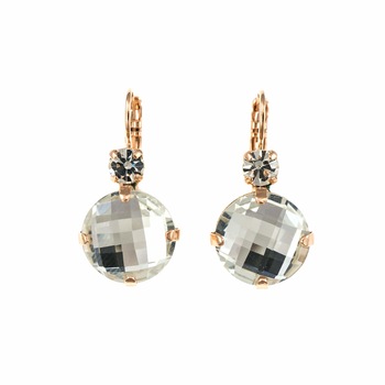 Cercei placati cu Aur roz de 24K, Cristale, On a Clear Day by Roxannes - Mariana Jewellery, Cristal Transparent 1506-001001RG6 Cercei placati cu Aur roz de 24K, Cristale, On a Clear Day by Roxannes - Mariana Jewellery, Cristal Transparent 1506-001001RG6