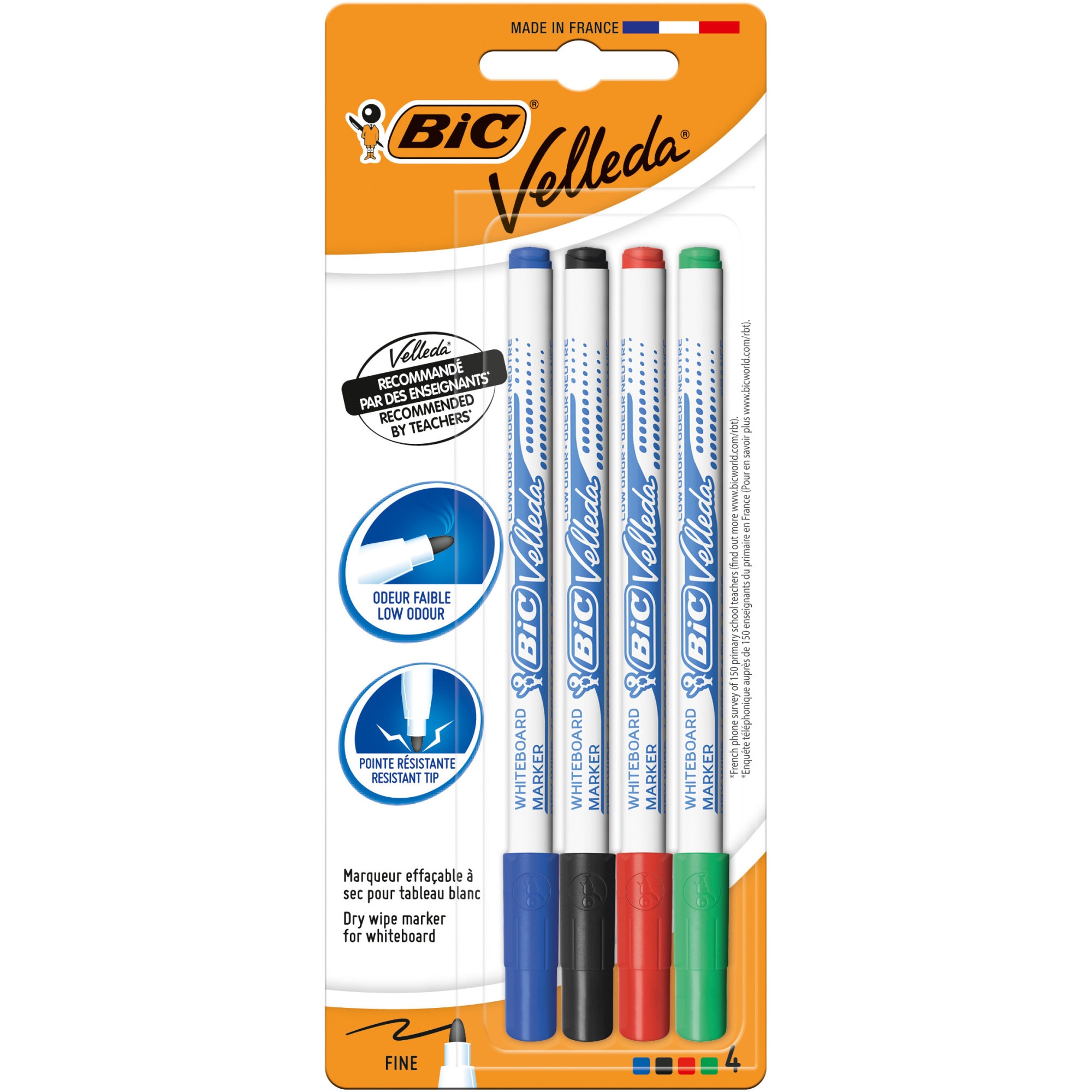 Marker Velleda 1721 asortate Bl/4, BIC