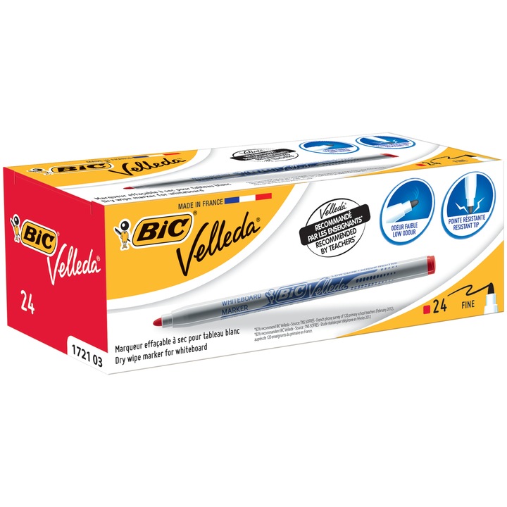 Marker Velleda 1721 rosu cut/24