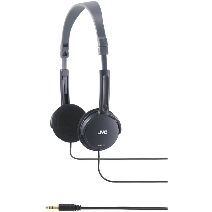 Аудио слушалки JVC HA-L50B, черни