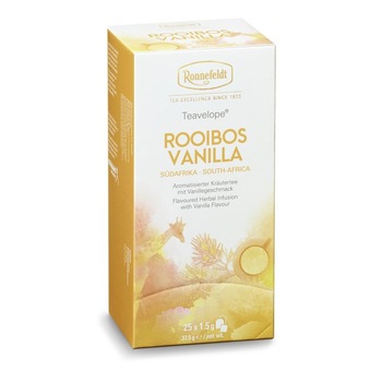 Infuzie plante Teavelope® Rooibos Vanilla, Ronnefeldt, 25 pliculete Infuzie plante Teavelope® Rooibos Vanilla, Ronnefeldt, 25 pliculete