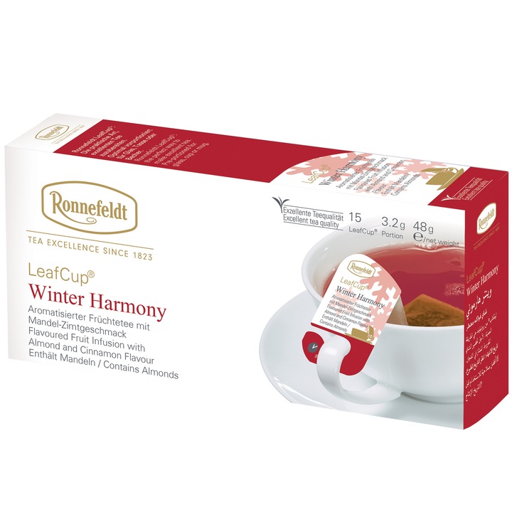 Плодов чай J.T. Ronnefeldt, Leafcup® Winter Harmony, 15 пакетчета, 48 гр