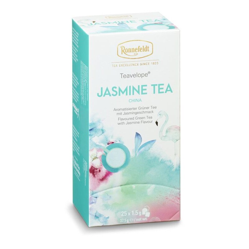 Ceai verde Teavelope® Jasmine Tea, Ronnefeldt, 25 pliculete