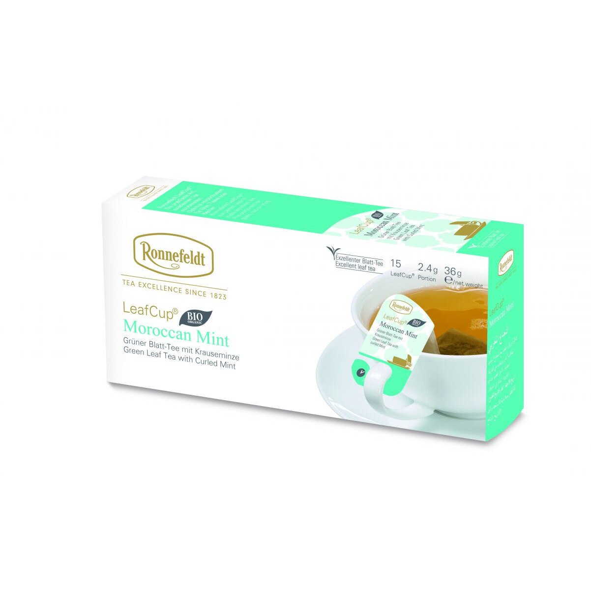 Ceai verde Leafcup® Bio Moroccan Mint, Ronnefeldt