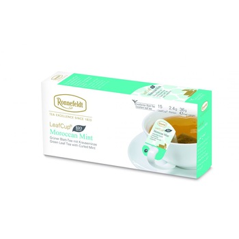 Ceai verde Leafcup® Bio Moroccan Mint, Ronnefeldt Ceai verde Leafcup® Bio Moroccan Mint, Ronnefeldt