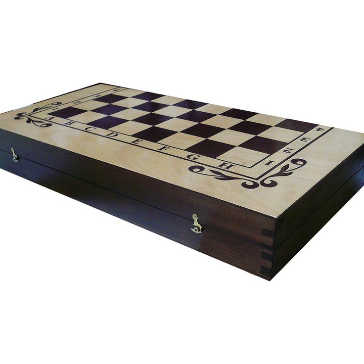 Кутия за шах и табла ORESHAK, бук, 48/48 см