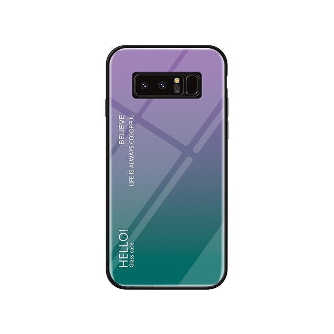 Husa Hybrid Back Degrade pentru Galaxy Note 8 Purple