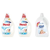 pachet promo detergent lichid persil sensitive gel 2 x 40 spalari 2 x 2l  silan sensitive 277l imagen 37_0_
0