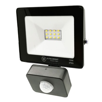Proiector LED slim cu senzor Ultra Bright, 10W, 700 lm, 6400K, IP65 Proiector LED slim cu senzor Ultra Bright, 10W, 700 lm, 6400K, IP65