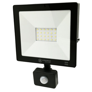 Proiector LED slim cu senzor Ultra Bright, 30W, 2100 lm, 6400K, IP65 Proiector LED slim cu senzor Ultra Bright, 30W, 2100 lm, 6400K, IP65