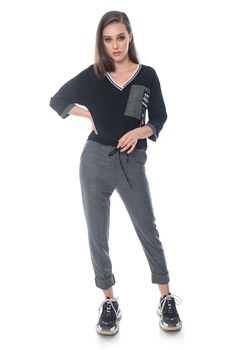 Pantaloni scurti cu talie inalta, din piele ecologica, CuAnna, camel, S, Gri inchis Pantaloni scurti cu talie inalta, din piele ecologica, CuAnna, camel, S, Gri inchis