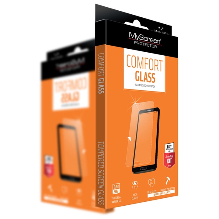 Myscreen comfort glass képernyővédő üveg, ütésállóság, 0.33mm, 9h, átlátszó, kompatibilis: Samsung Galaxy Grand Prime, SM-G530F, / Galaxy Grand Prime 2015, SM-G531F
