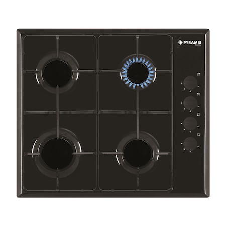 Pachet Pyramis SMARTLINE BLACK ELEGANT, cuptor electric 5 functii, plita cu gaz si hota decorativa