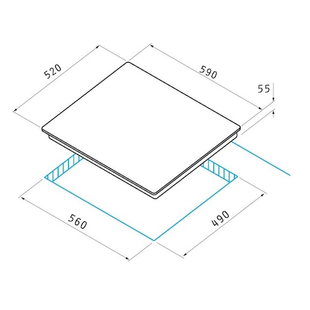 Pachet Pyramis SMARTLINE BLACK ELEGANT, cuptor electric 5 functii, plita cu gaz si hota decorativa