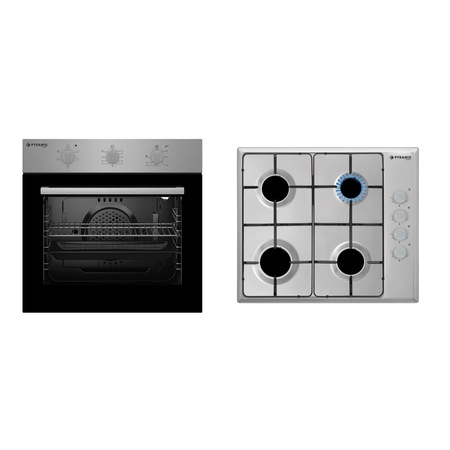 Pachet Pyramis SMARTLINE STYLE, cuptor electric 5 functii si plita cu gaz