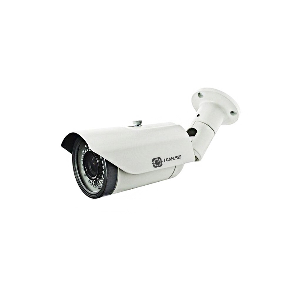 Camera de Supraveghere ICANSEE, Exterior, Color, HD-CVI, Model ICSMV-C2100, Full HD 1080p, Senzor Imagine CMOS, Lentila Varifocala 2,8-12mm, Night Vision 40 metri, IP66, Carcasa Alba
