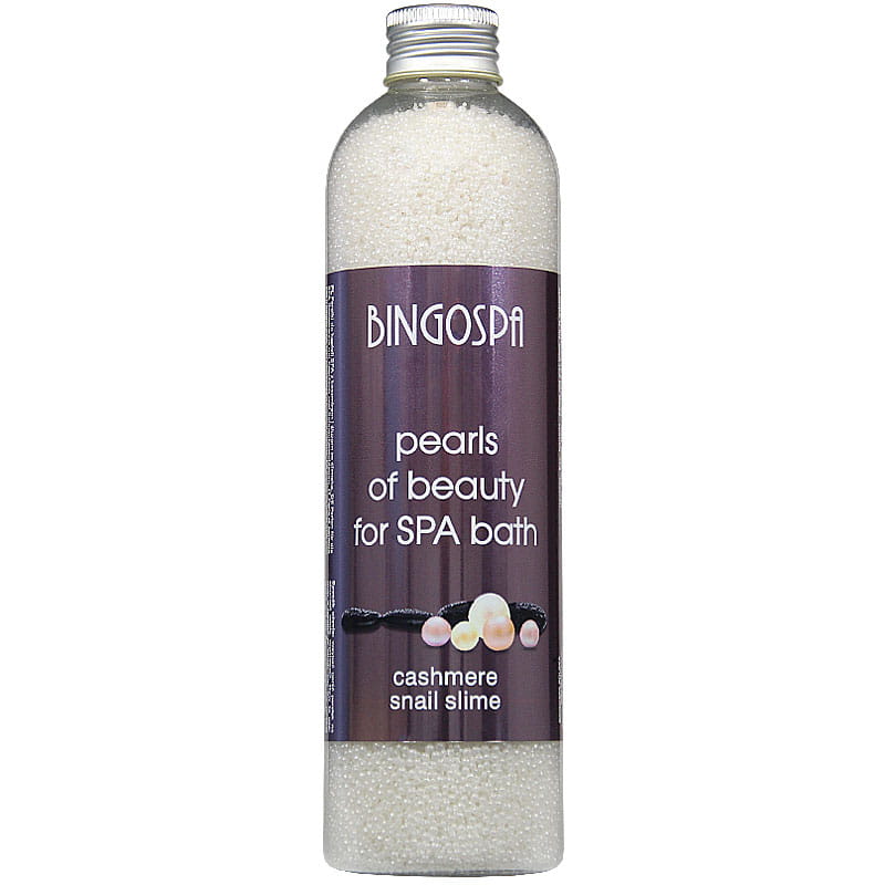 Perle pentru baie, BingoSpa, Proteine de casmir si mucus de melc, 230 g