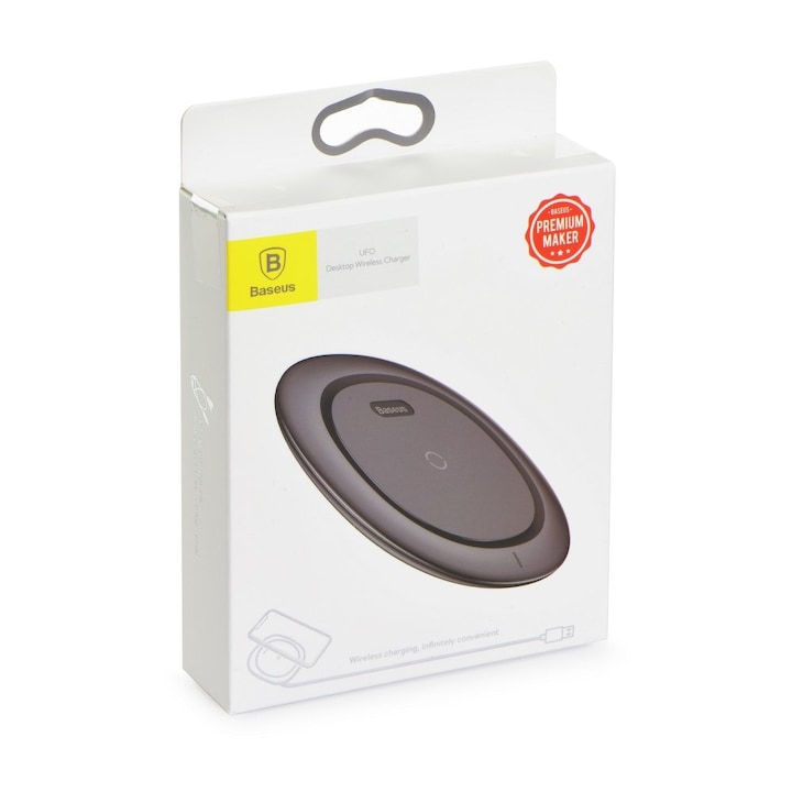 BASEUS UFO asztali vezeték nélküli töltő, fekete