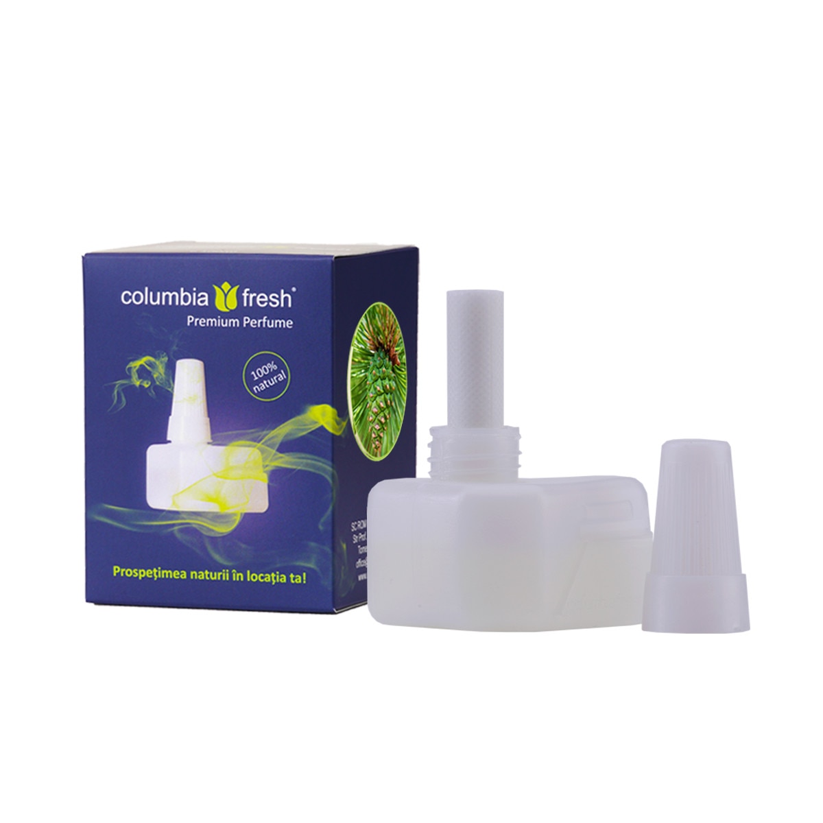 Rezerva odorizant aromaterapie Columbia Fresh cu ulei esential de pin