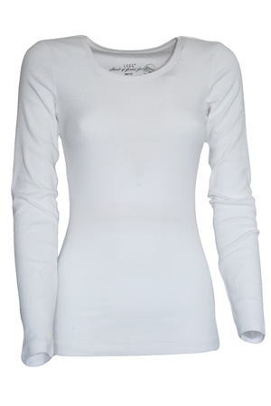 Top Cu Maneca Lunga Din Bumbac Organic De Dama Alb Hm Xs Eu